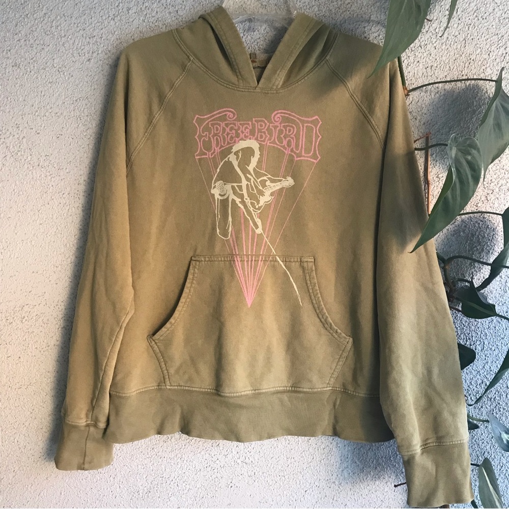 JOIE | Mens Vintage Green Freebird Hoodie Size S